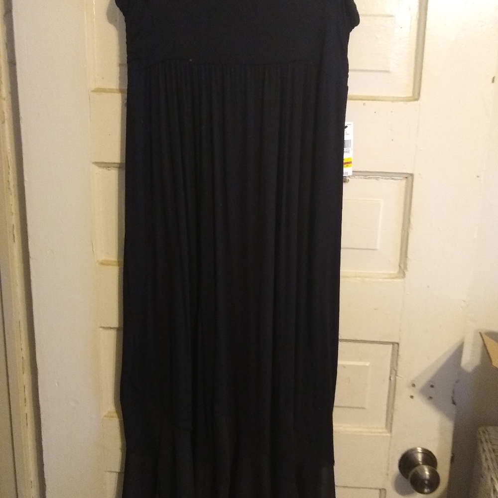 Black long goth skirt